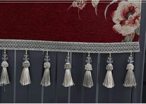 Appliance Dust Cover Multi-Purpose Washing Machine Cover，European-style Multi-Purpose Drum Washing Machine Cover，Red Festive Holiday Household Cover Towel Dust Cover for Home Appliances(C) in Kuwait