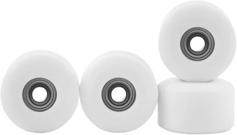 Teak Tuning Apex 61D Urethane Fingerboard Wheels - New Street Shape, 7.7mm Diameter - Ultra Spin Bearings - Made in The USA - Pink Glow Colorway in Kuwait