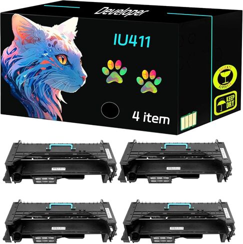 High Yield IU411 Developer Unit+Drum Unit Compatible for Konica Minolta Bizhub 223 283 363 423 36 42 Printers, Print Clearly (3 Pack Black) in Kuwait