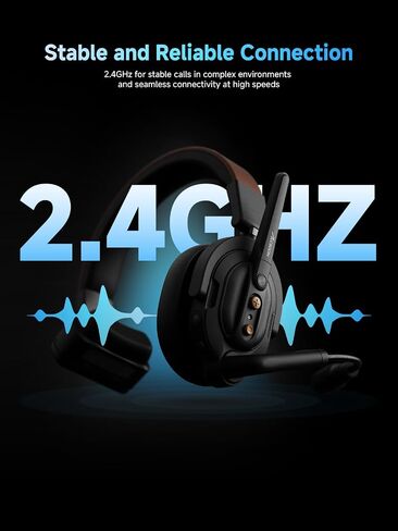 Accsoon Como SE Wireless Intercom Headset System, 2.4GHz Full Duplex Wireless Headset 5-Person, 1312FT/400M Range 30H Real-time Monitoring, Wireless-Headset-Intercom for Team Communication Group Talk in Saudi Arabia