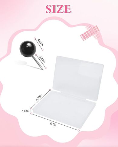 eZAKKA Map Push Pins, 200 Pcs Cute Push Pins for Cork Board Decorative Thumb Tacks for Photo Wall, Feature Wall, Travel Map, Bulletin Board, Office or Home, Light Pink in Kuwait