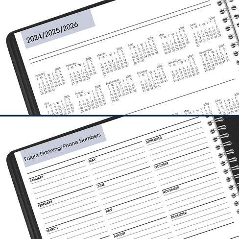 AT-A-GLANCE 2026 Appointment Book Planner, Daily, Four Person Group Planner, 8" x 11", Large, Quarter-Hourly, DayMinder, Black (G5600026) in Saudi Arabia