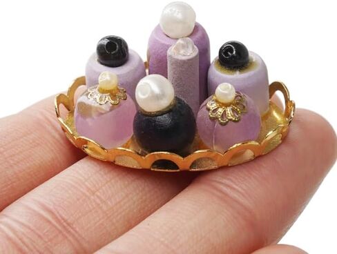Odoria 1/12 Miniature Perfume Tray Dollhouse Decoration Accessories ، Pink in Saudi Arabia