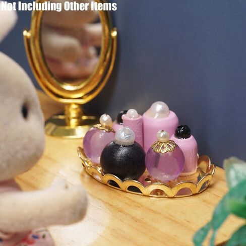 Odoria 1/12 Miniature Perfume Tray Dollhouse Decoration Accessories ، Pink in Saudi Arabia