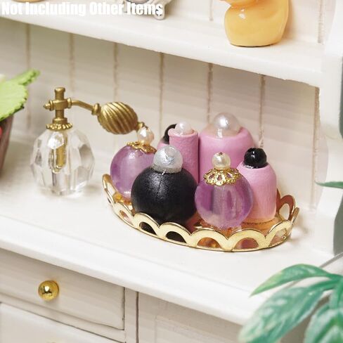 Odoria 1/12 Miniature Perfume Tray Dollhouse Decoration Accessories ، Pink in Saudi Arabia
