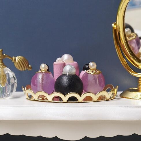 Odoria 1/12 Miniature Perfume Tray Dollhouse Decoration Accessories ، Pink in Saudi Arabia