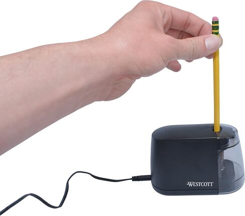 Westcott iPoint Duo™ Dual-Powered Battery & Electric Pencil Sharpener, Blue in Saudi Arabia