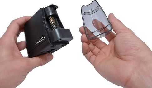 Westcott iPoint Duo™ Dual-Powered Battery & Electric Pencil Sharpener, Blue in Saudi Arabia