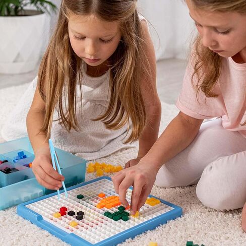 WJIAAA 20pcs Plastic Tweezers, Long 4.5 Inch Bent Tweezers for Crafting Small Jewelry Making Tools for Bead Craft DIY, Baking Decoration, Feeding Reptiles, Disposable Sticker Tweezer(Blue) in Kuwait