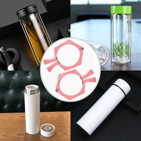2PCS Tumbler Holder Tumbler Clamp for Sublimation,Pinch Tumbler Clamp Perfect,Tumbler Clamp Sublimation Tools for 20 Oz Cups Skinny Straight Tumblers(Pink)-SATONBEYI in Kuwait