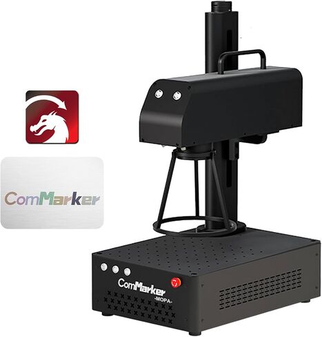 SPANCER B4 60W JPT MOPA Fiber Laser Gengling Machine ، دعم نقش ليزر Lightburn مع 2Lens ، 2in1 سطح المكتب لعلامات العلامات الملونة بالمكتب للفولاذ المقاوم للصدأ ، البهلوان in Kuwait