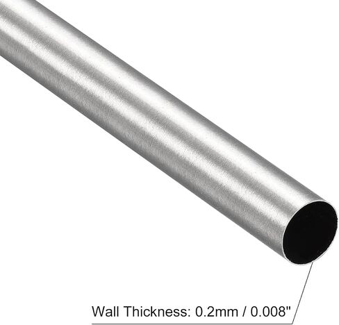 uxcell 304 Stainless Steel Tube, OD 16mm x 0.5mm Wall Thick 400mm Length Capillary Metal Tubing for Industry Machinery in Saudi Arabia