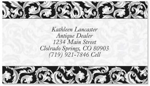 Amber Swirl Custom Printed Business Cards - Set of 250-2 x 3-½ inches - Matte Finish - Single-Sided - Great for Graduations and Personalized Gifts, Printed in the USA, by Colorful Images in Kuwait