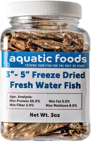 Foods Aquatic Foods Inc. 3 "- 5" تجميد المياه العذبة تجميد للبيرانها ، الأسماك الكبيرة ، السلاحف ، القطط ، طائرة شراعية السكر ، المارموس ، شينشيلات ، السناجب ، الهامستر ... 3 أوقية صغيرة الجرة in Kuwait