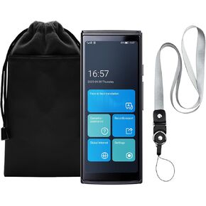 Language Translator Device, Velvet Bag, and Lanyard