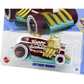 Hot Wheels Birthday Burner, Treasure Hunt, Celebration Racers 5/10, 143/250, 1:64 Scale Diecast Car