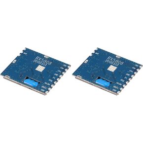2Pcs FPV 5.8G Wireless Mini Audio Video Receiver Module RX5808 for FPV System RC Helicopter, Silver & Blue, 750132807