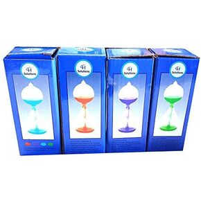 Colorful Office Thinking Mini Hand Boiler, Glass Science Energy Transfer, Children Science Experiment, Love Birds Color Meter Hand Boiler, 4 Pcs (Red&GreenBlue&Purple) by C&H®