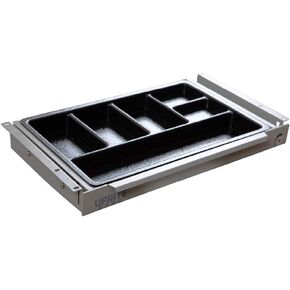 Max Under Desk Storage Drawer – Large Desk Drawer with Lock for Regular & Sit-Stand Standing Desks, White (19.5" x 9.5")