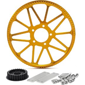 TOFR 28 Teeth+ 94 Teeth Pulley Front Rear Flat Fork Plate for Sur-Ron Light Bee LB for Segway X160 X260