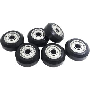 12 Pcs 625Zz Plastic Pulley Wheels with Bearings Gear