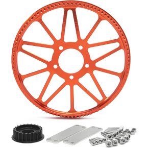 TOFR 23 Teeth+ 94 Teeth Pulley Front Rear Flat Fork Plate for Sur-Ron Light Bee LB for Segway X160 X260