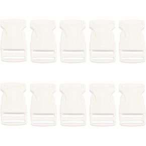 1 In Plastic Buckles Quick Side Release for Luggage Straps, Pet Collars, Backpacks Repair 10 Pack
