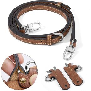 2025 Purse Straps Replacement, Leather Handbag Crossbody Shoulder Strap Adjustable for Tote Bag Woman