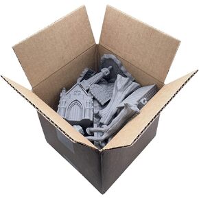 EnderToys Terrain Value Box, 3D Printed Tabletop RPG Scenery and Wargame Terrain for 28mm Miniatures, 7x7x7 Inch (Pack of 1)
