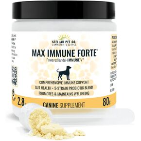 for Pets - Max Immune Forte™ for Dogs (Powered by del-Immune V) - Provides Comprehensive Immune Support | Improves Digestion | Promotes and Maintains Dog's Well-Being