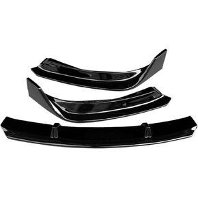 Spoiler Separator, Deflector Front Bumper Lip Chin Guard Trim Styling Cover Modified Body Kit Diffuser Compatible with Tesla Model 3 2017 2018 2019 2020 2021(Gloss Black)