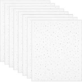 8 Sheet Rhinestone Transfer Sheets, 2mm & 3.5mm Iron On Rhinestone Sheets for Heat Press, Glitter Hotfix Rhinestones Iron on Crystal Decals, Flat Round Rhinestones Patches for Clothing Embellishment