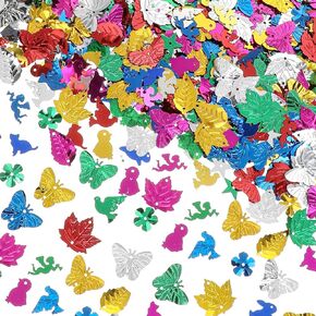 1500PCS Loose Sequins Bulk Sequins for Crafts Creative Sequin Decoration Gold Foil Spangles Craft Supplies for DIY Arts Crafts Christmas Decorations