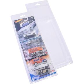 Protector Case for 5-Pack Hot Wheels Premium Individual 5 Car Clamshell Display (10 Pack)