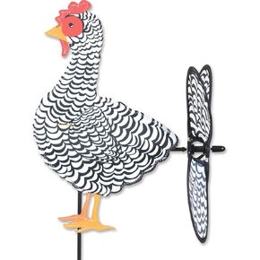 Black & White CHICKEN Petite Wind Spinner by