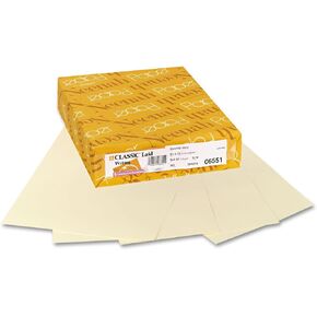 Neenah Paper 06551 CLASSIC Laid Writing Paper, 24lb, 8 1/2 x 11, Baronial Ivory, 500 Sheets
