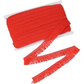 27 Yards Tassel Fringe Trim, 1 Inch Wide Polyester Fringe Boho Lace Sewing Fringe Trimming for Latin Dress/Skirt/Bags/DIY Decoration/Clothes Accessories [Light Brown]