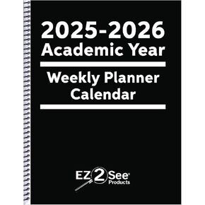 2026 EZ2See® Weekly Planner Calendar - Daily Plan Organizer with Large Black Print, Numbers, Borders - High Contrast Appointment Book with Huge Space for Notes, Bold Lines
