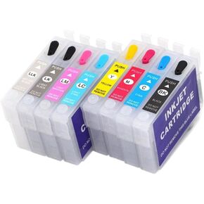Empty Compatible Refillable Ink Cartridge Compatible with R2880 T0961 T0967 T0969 15ml Ink Volume with Chip