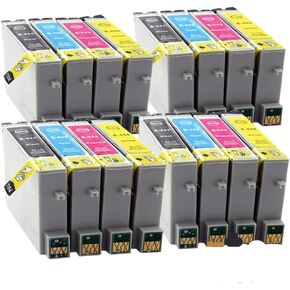 16 Compatible Ink Cartridges T0445 Compatible with Stylus C64 C66 C84 C86 Printers