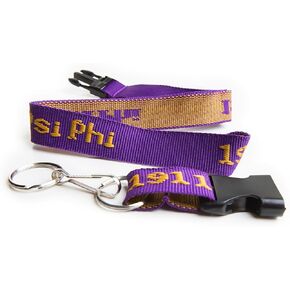 Omega Psi Phi Woven Embroidered Lanyard