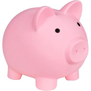 HUSAN Cute Piggy Bank, Unbreakable Plastic Money Bank, Pig Money Bank Coin Bank for Girls and Boys, Best Gifts for Birthday, Easter, Christmas (Blue)