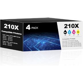 210A Toner Cartridges 4 Pack for Color Laser Jet Pro MFP 4301fdw Compatible with HP 210X Toner Cartridges for HP210X HP210A Color Laser Jet Pro 4201dw 4201dn MFP 4301fdn 4301dw 4301fdw Toner Cartridge