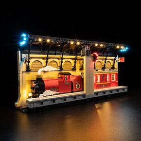 LED Light Kit Compatible with Lego 76450, Upgraded Harry Potter Book Nook，Express Train Models Set Lighting Accessories (No Model)