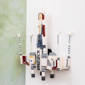 Wall Mount Compatible with LEGO Star Wars 75355 UCS X-Wing – Premium Display Bracket for UCS Starship Models – Wall Display Mount Hook (Model Not Included)
