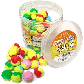 LENITH Gonggi Konggi Korean Jacks (60 Pcs) Stone Game Play Nori Gonggi Korean Traditional Game [Package and Color May Varable] (60)