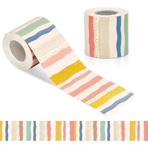 65 Feet Boho Classroom Bulletin Board Borders, Bulletin Board Decorations, Boho Borders Classroom Bulletin, Back to School Decorations