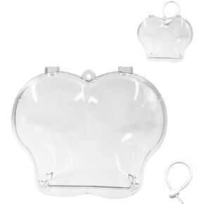 Aerbee Protective Case for Crydoll Cherry – Clear Thickening Hard Display Box with Silicone Strap for 'Cry Doll Crying for Love' Series, Portable Closure Dustproof Collectibles Case for Figures, Dolls
