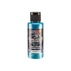 Createx Wicked Colors W309 Pearl Teal 2oz. water-based universal airbrush paint