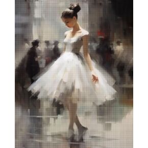 cross stitch patterns,cross stitching kits for adults,Ballerina,Gallery,Purple Ballet Dance Art,Watercolor Art,Ballet Studio Wall Decor,Cross Stitching DIY Needlepoint Kit 11CT-17.33* 21.65 inch